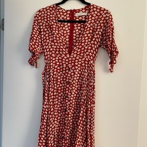 Faithfull the Brand Midi Dress - Size 4 (US)